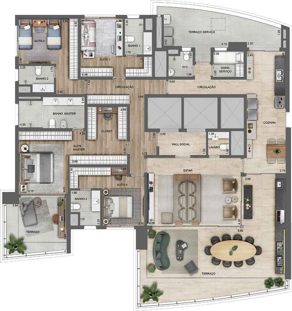 Planta 3 — Lindenberg Ibirapuera - Fase 1
