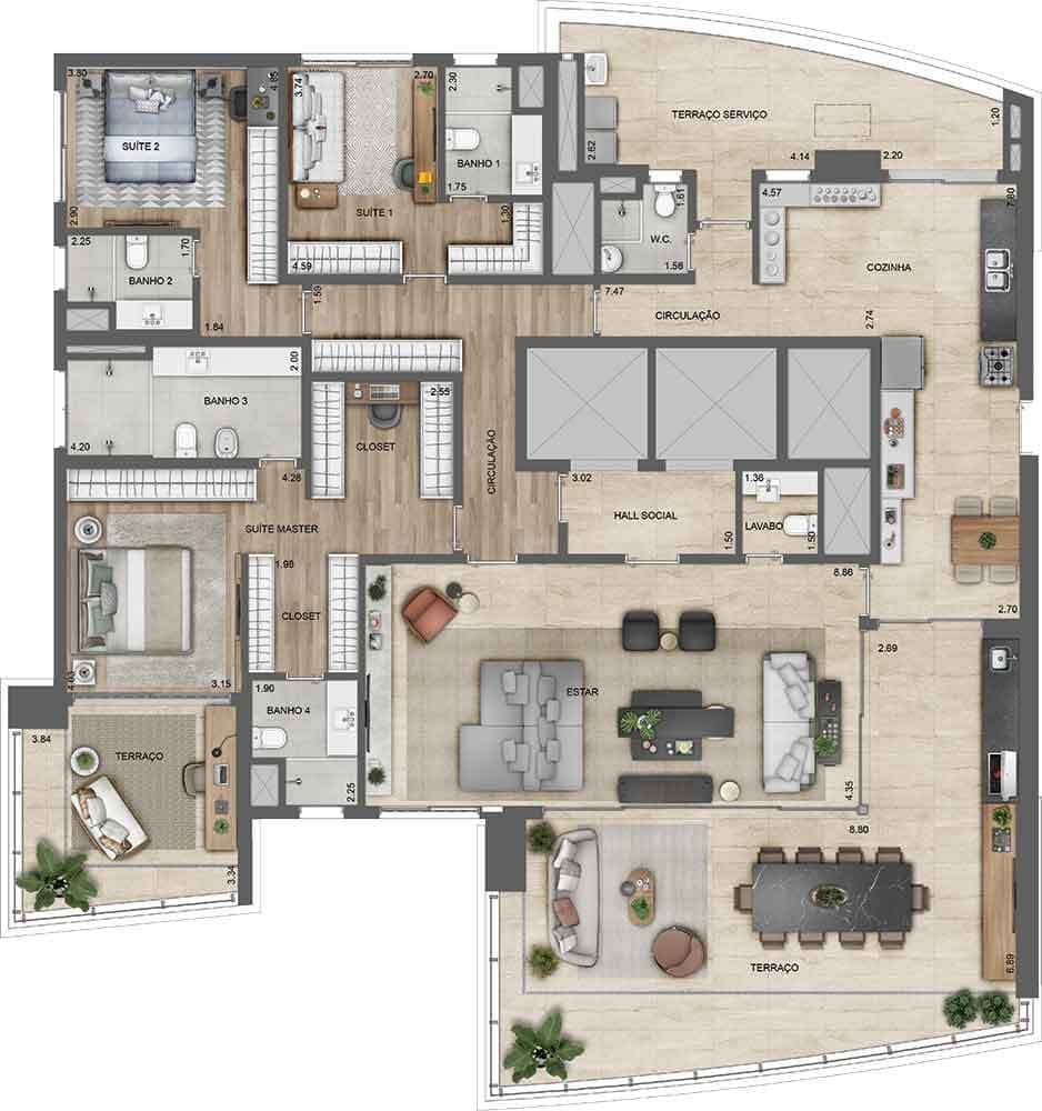 Planta 4 — Lindenberg Ibirapuera - Fase 1