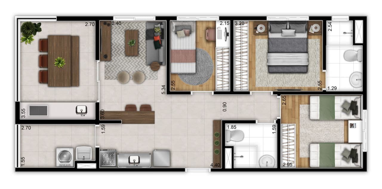 Planta 3 — Vinx Vila Tolstói - Fase 2