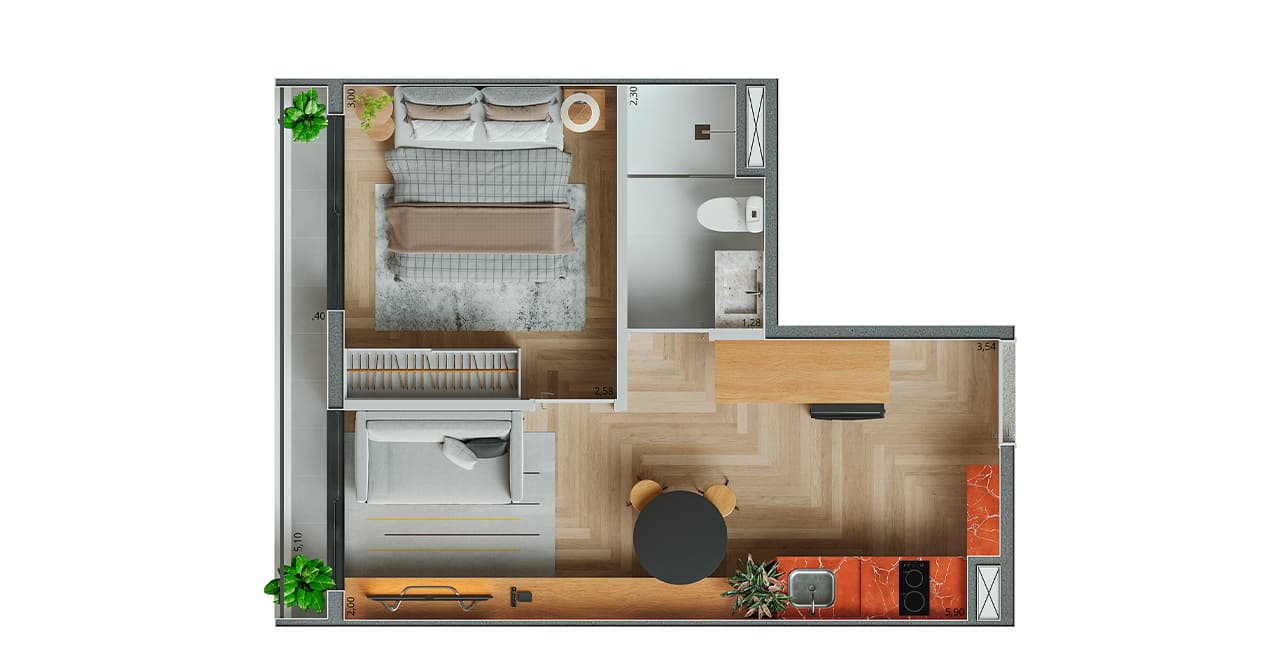 Planta 6 — Nurban Conceição - Residencial