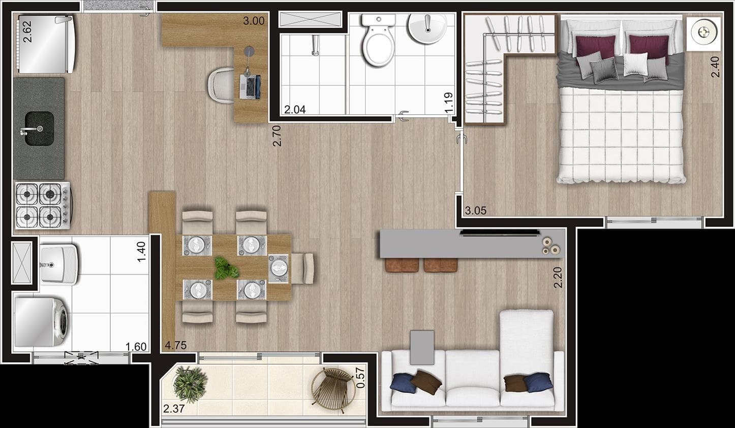 Planta 4 — Alto do Jardim Araucária