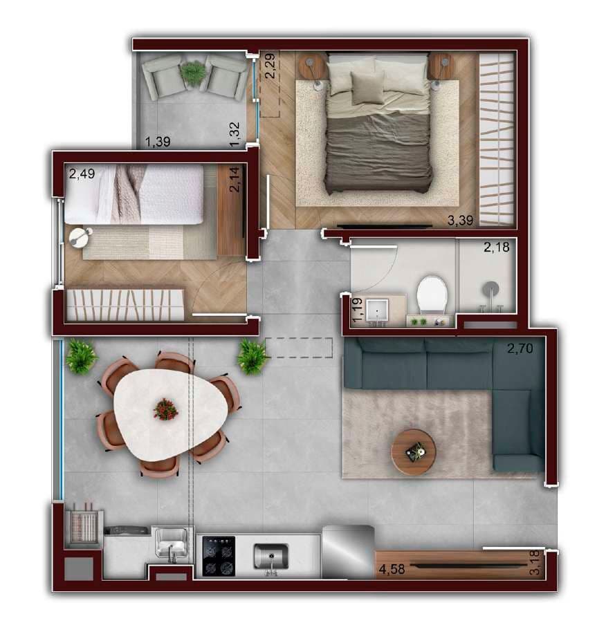 Planta 3 — Giardino Verticale
