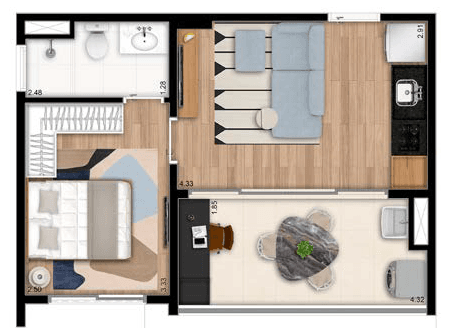 Planta 3 — The Collection Moema - Residencial