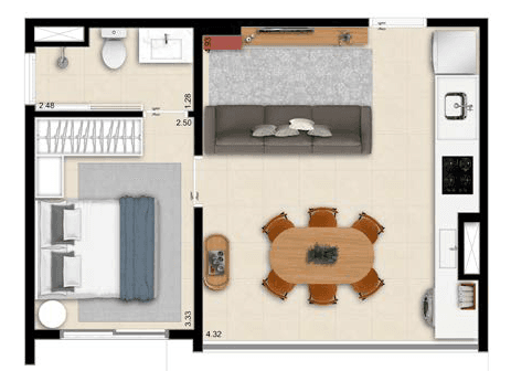 Planta 4 — The Collection Moema - Residencial
