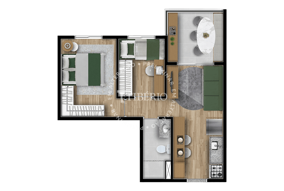 Planta 2 — Supremo Parque da Mooca - Residencial