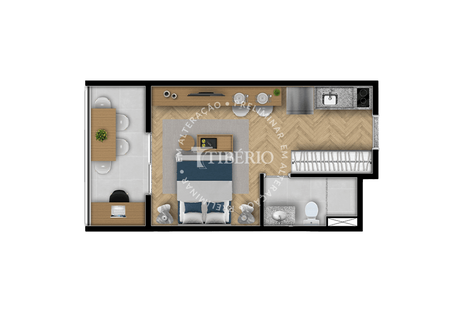 Planta 1 — Supremo Parque da Mooca - Residencial