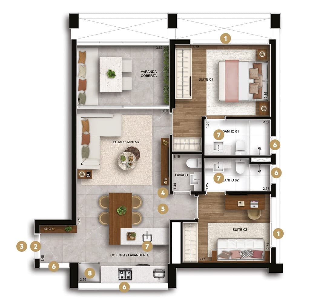 Planta 4 — Hive Ibirapuera