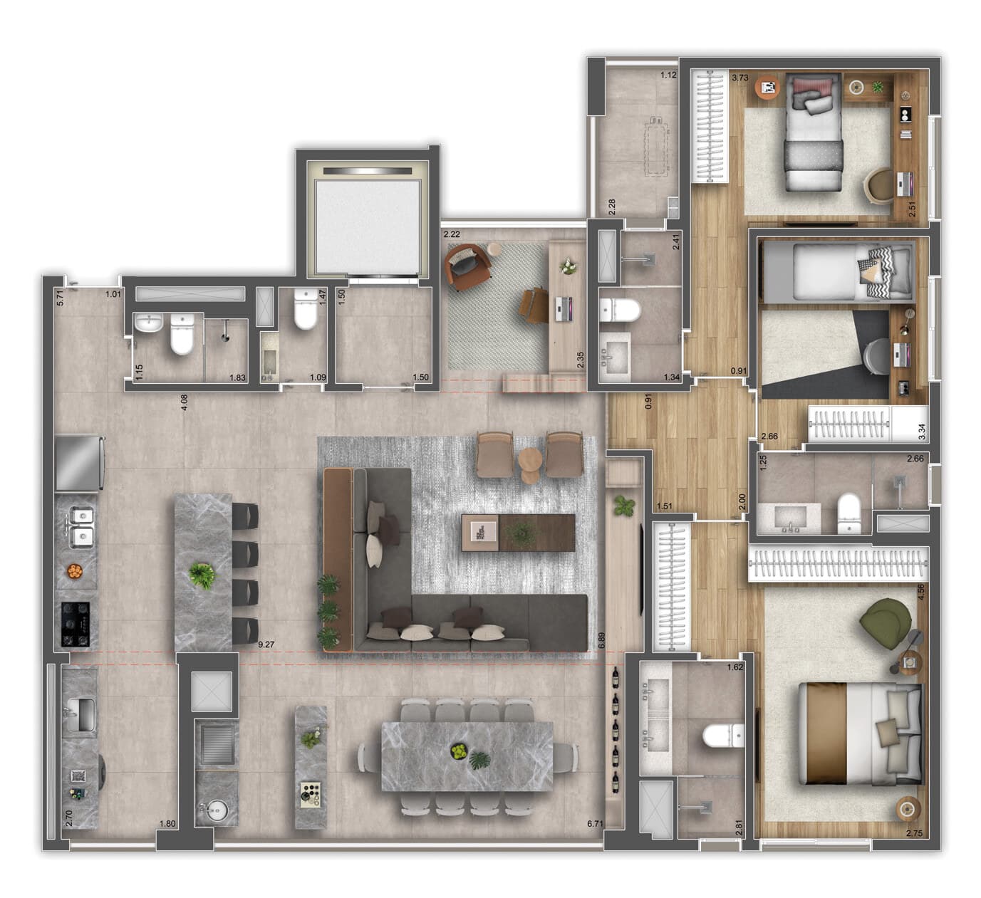 Planta 5 — Gaia Ibirapuera - Residencial