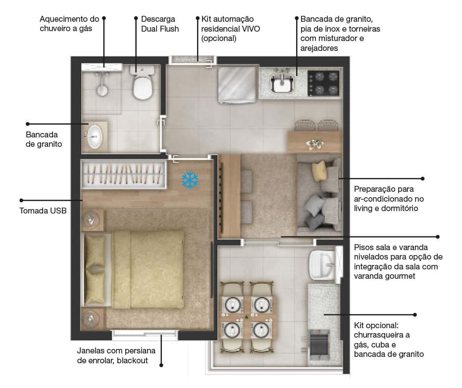 Planta 1 — IN Freguesia - Residencial
