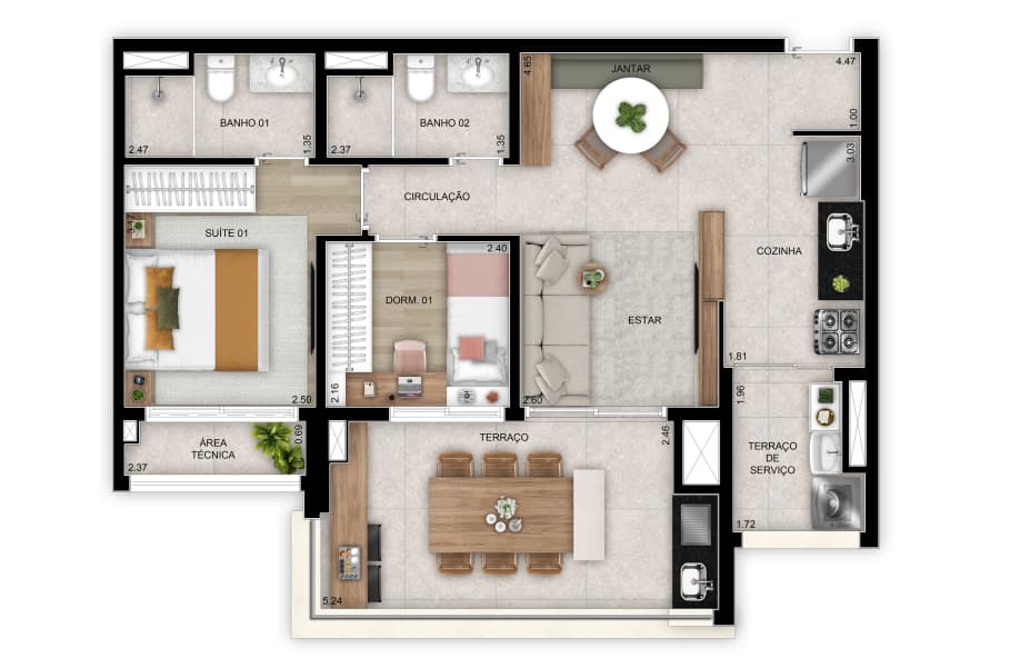 Planta 4 — Vista Tatuapé - Residencial