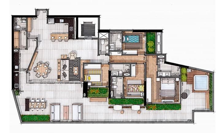 Planta 4 — O Parque Folhagem
