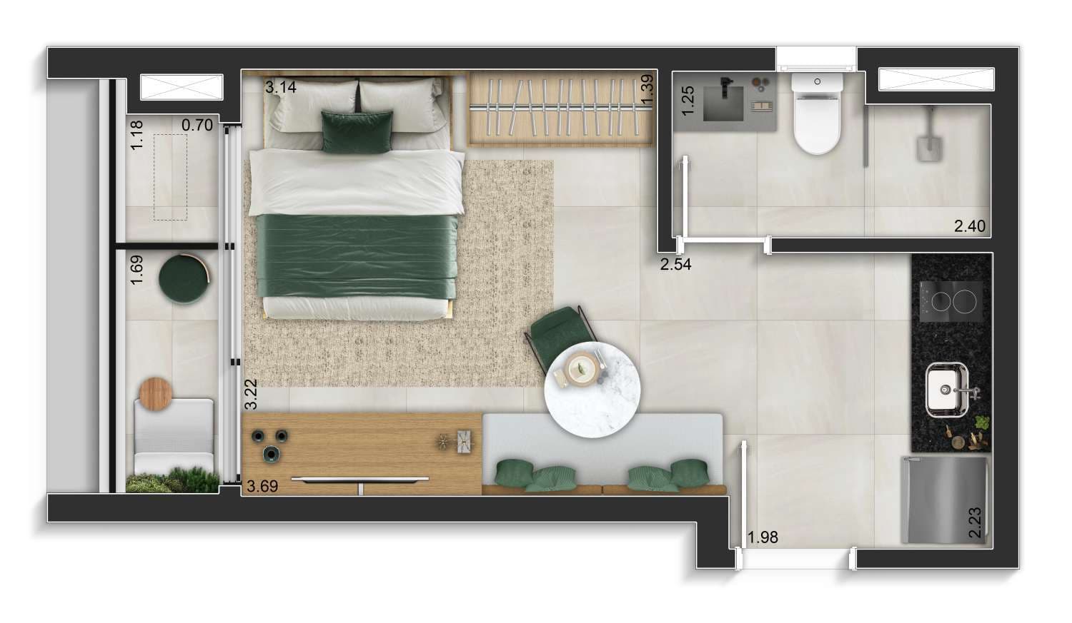 Planta 4 — Ultra Frei Caneca - Residencial