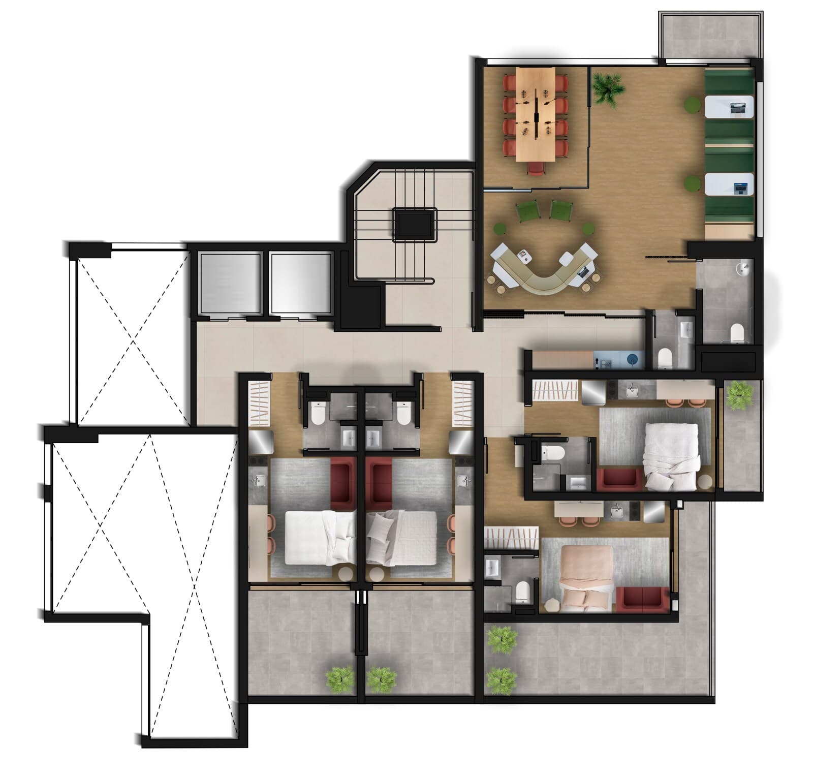 Planta 1 — Stella Marina - Residencial