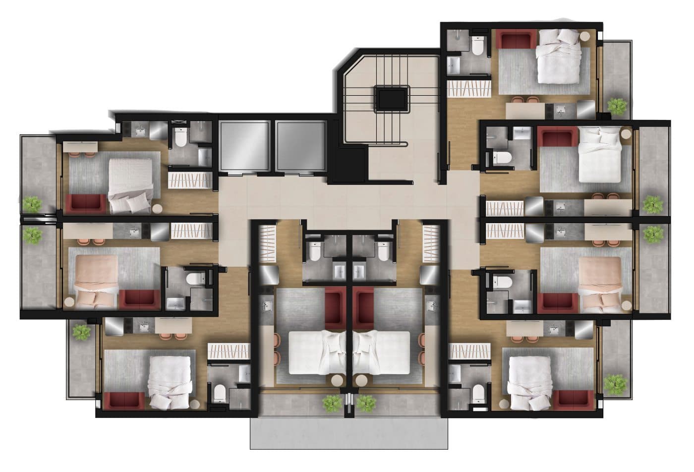 Planta 4 — Stella Marina - Residencial