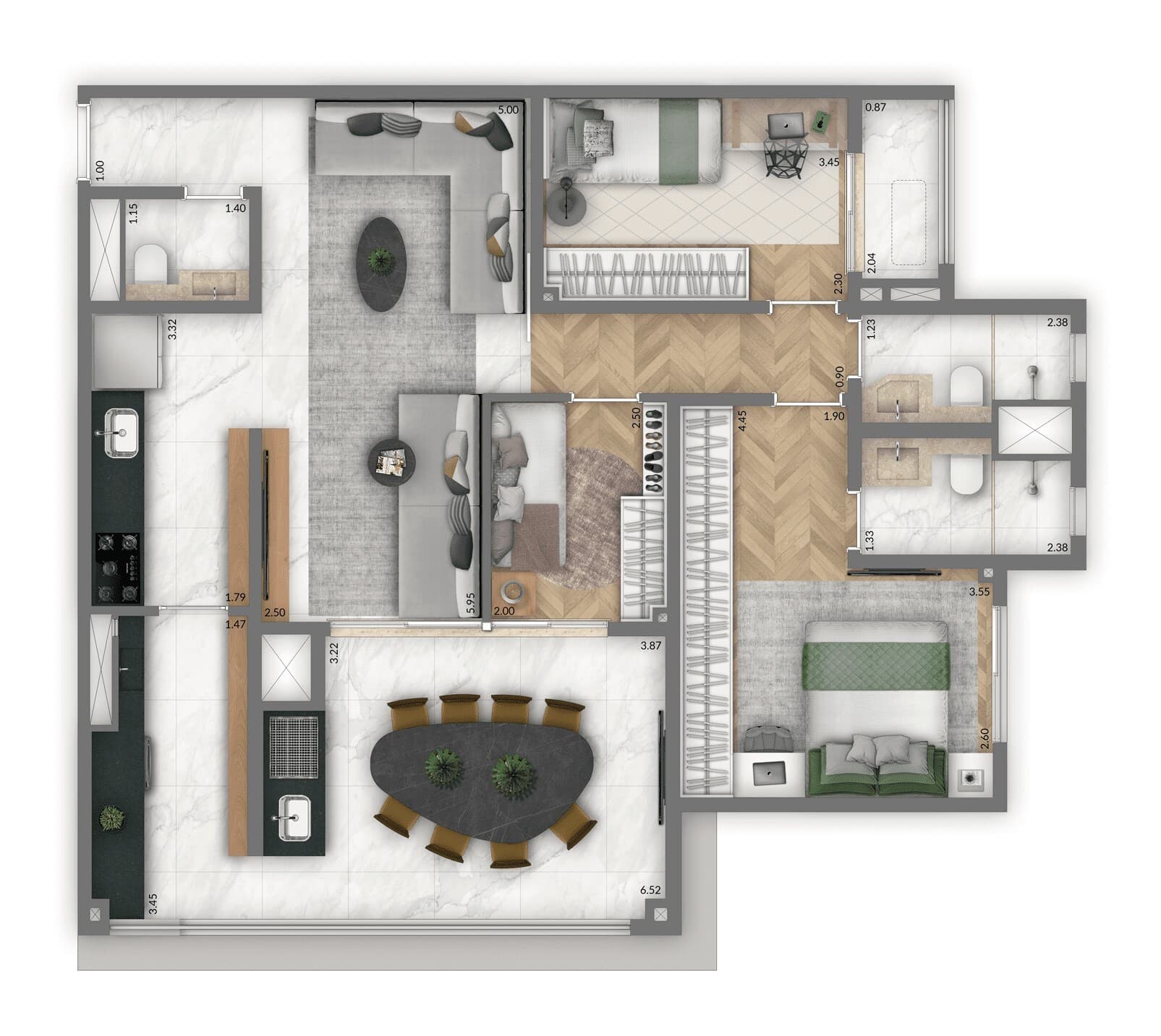 Planta 3 — Living Pacific Belém