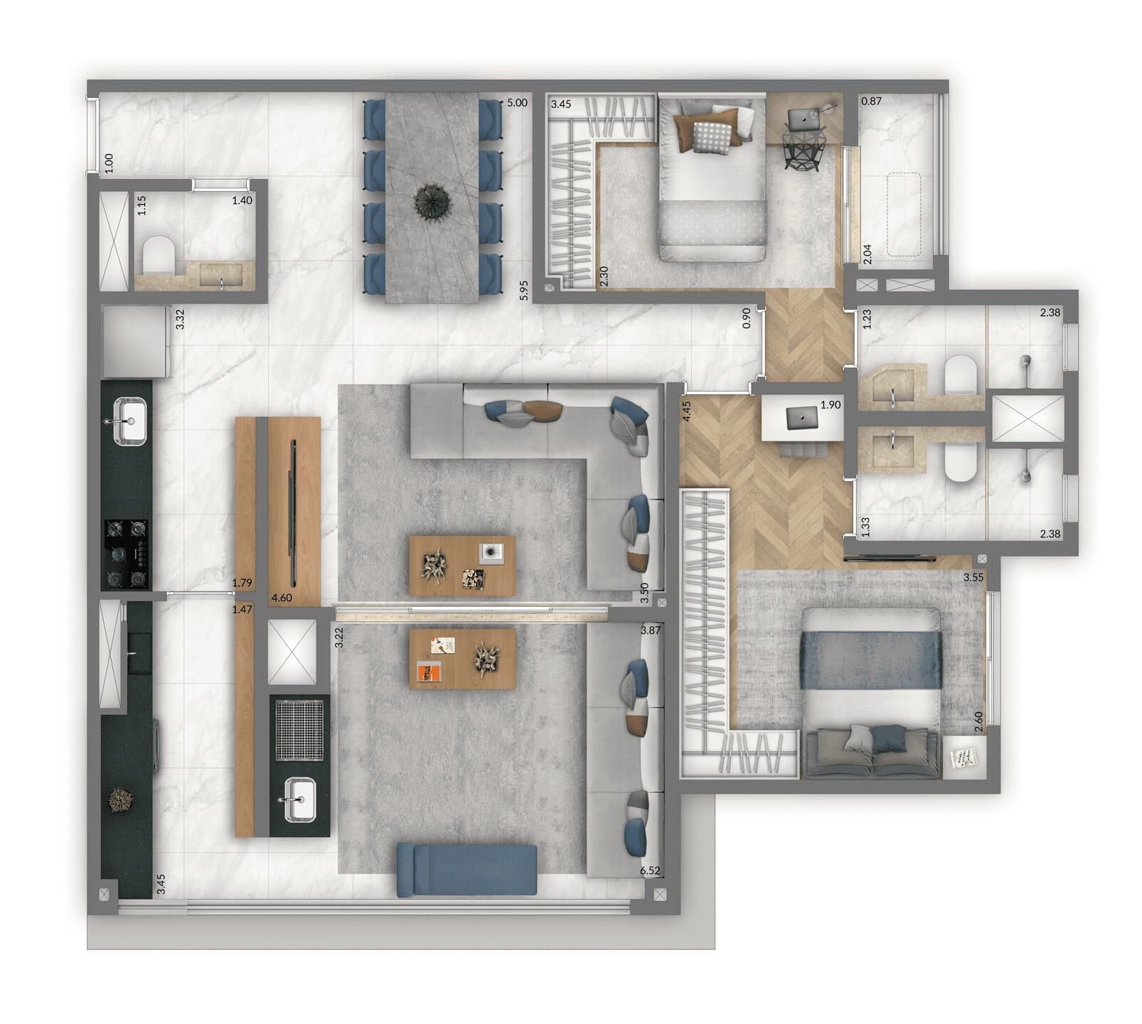 Planta 4 — Living Pacific Belém
