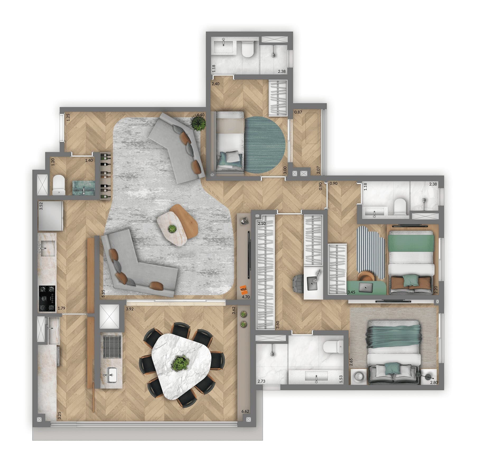 Planta 5 — Living Pacific Belém