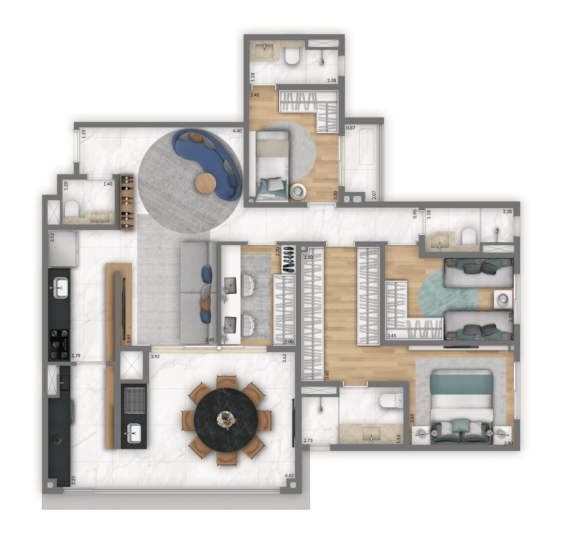 Planta 6 — Living Pacific Belém