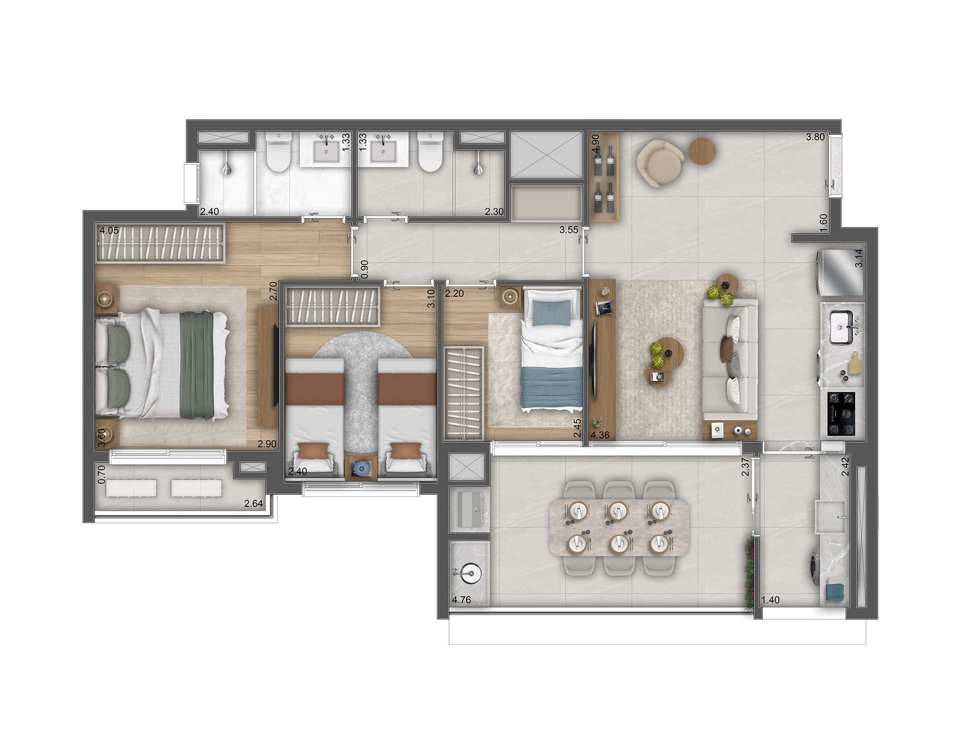 Planta 4 — Essência Brasileira - Residencial