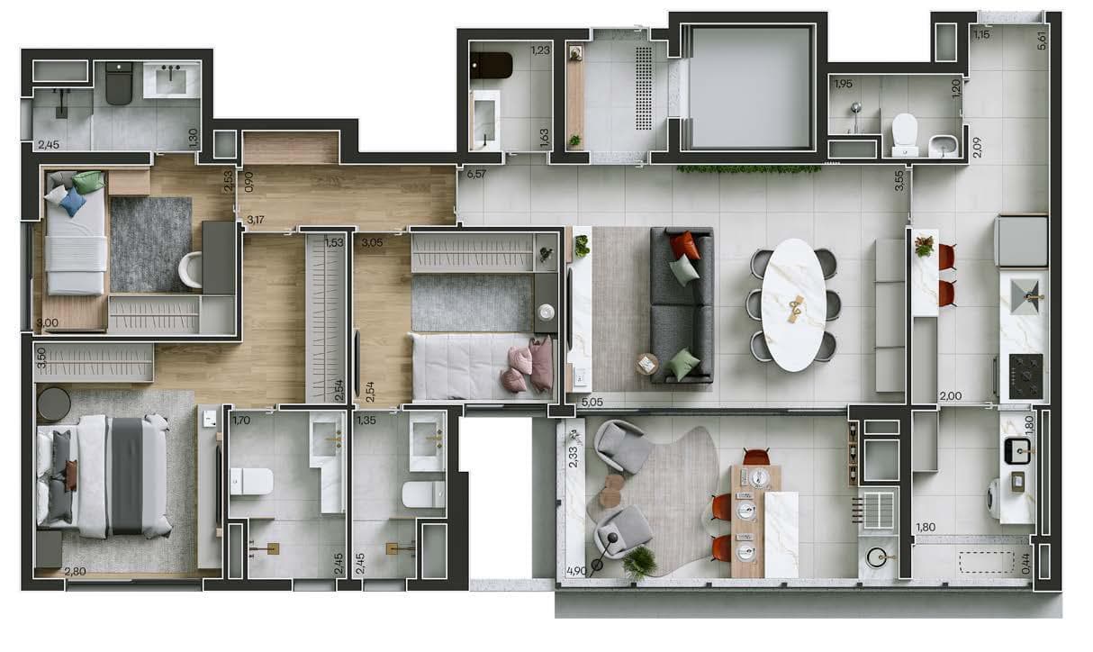 Planta 3 — Legí Perdizes - Residencial