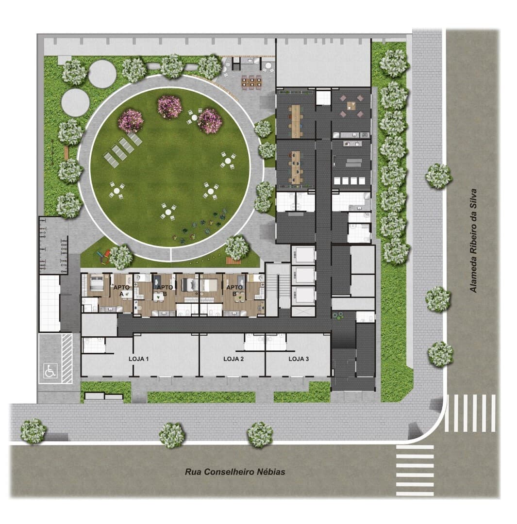 Planta 2 — Bem Viver Praça Nébias - Residencial