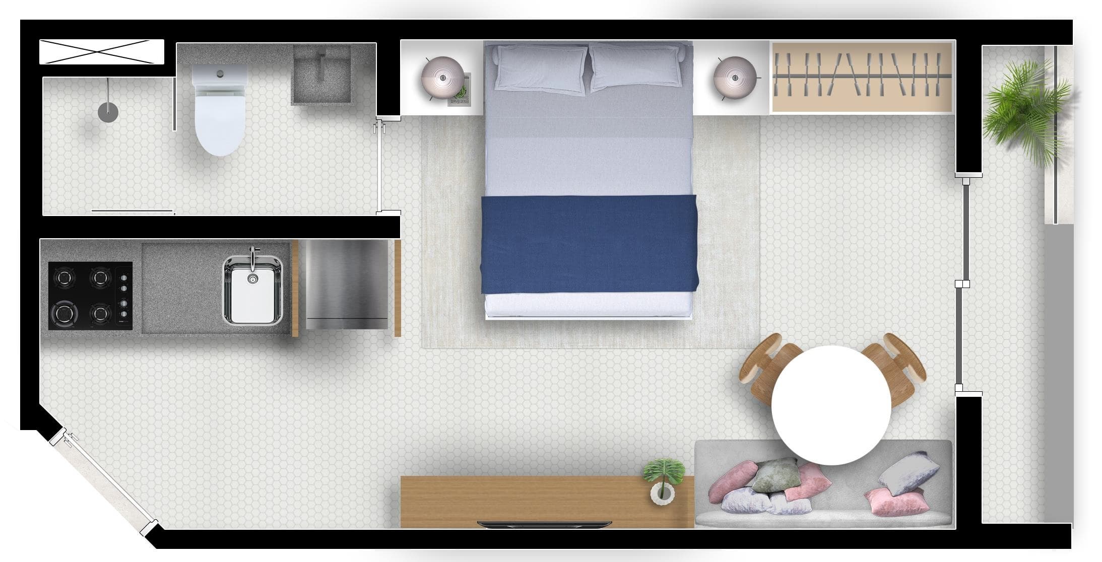 Planta 4 — Jardim - Residencial