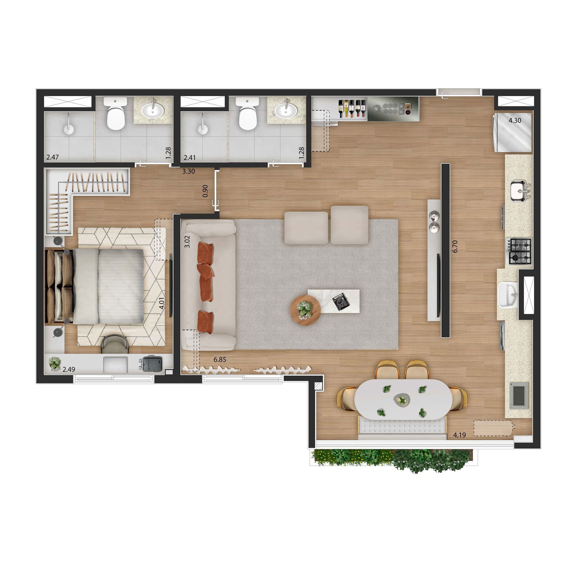 Planta 4 — ix. Santana - Residencial