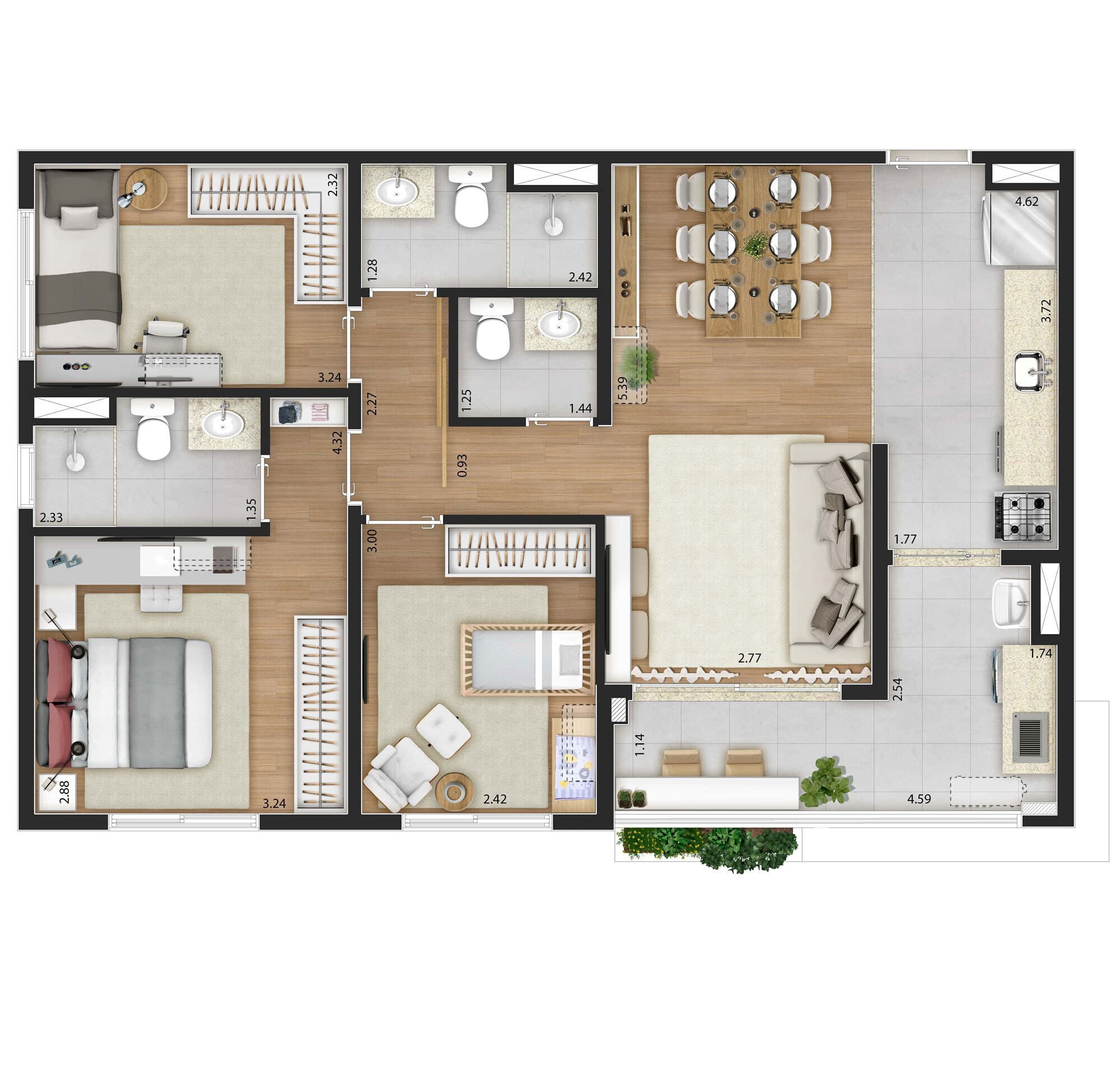 Planta 5 — ix. Santana - Residencial