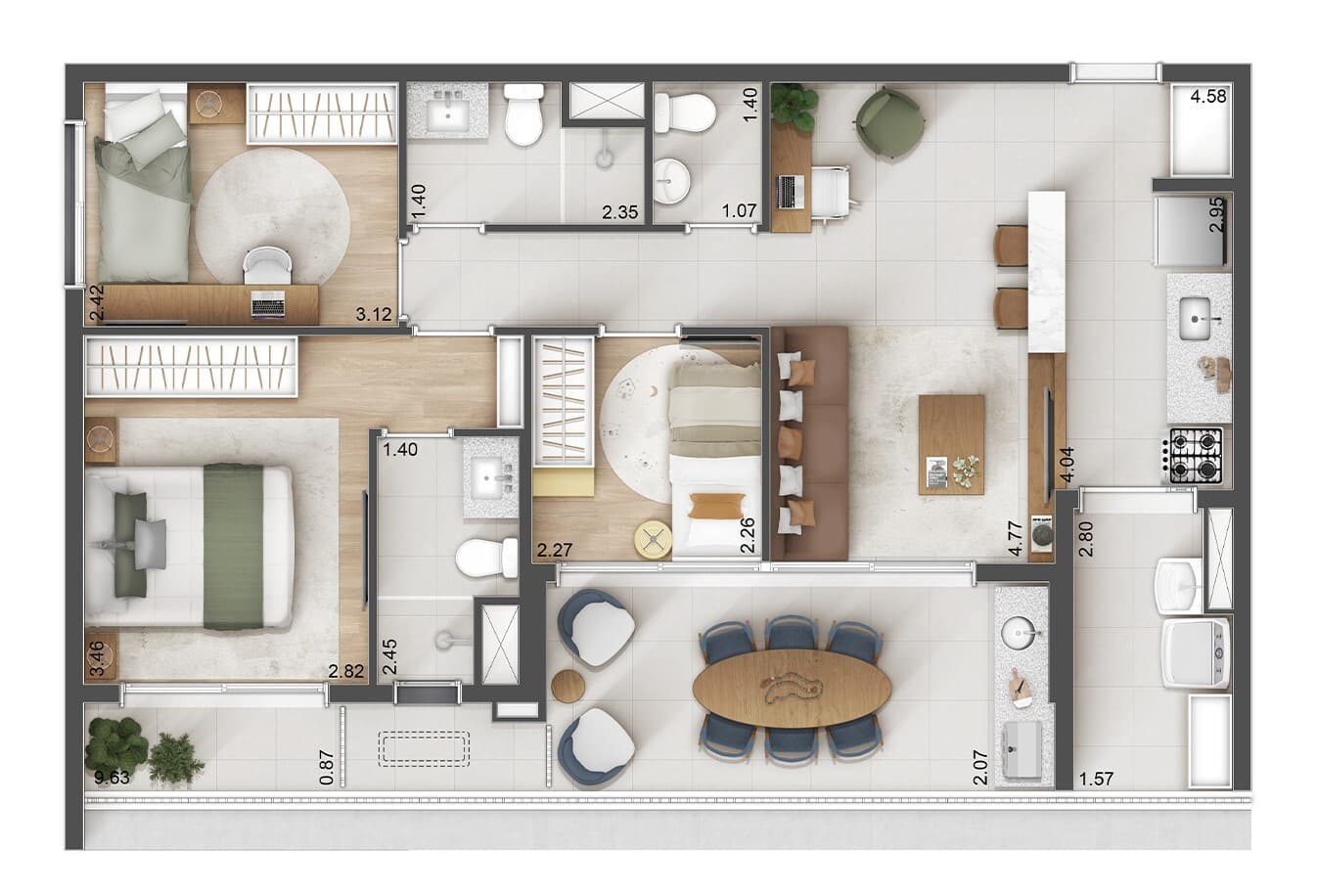 Planta 6 — Voga Paulista - Residencial