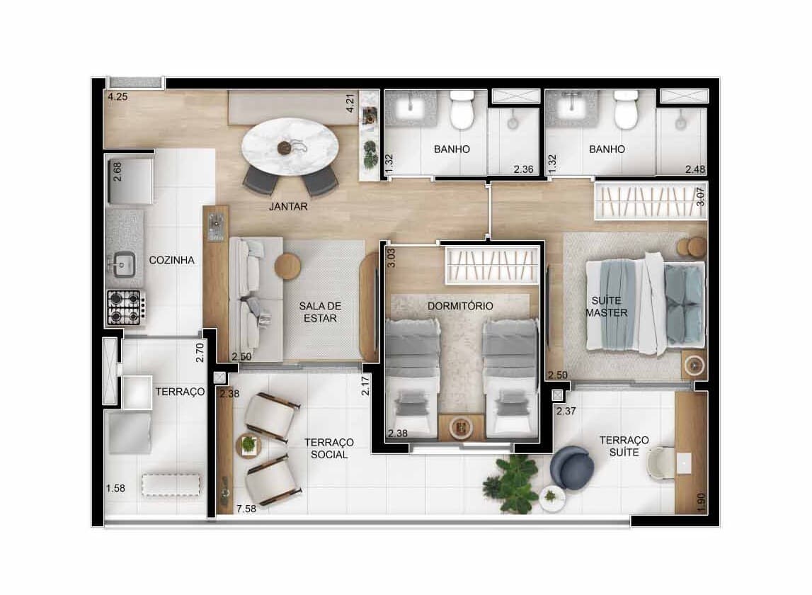 Planta 3 — Ypy Alto do Ipiranga