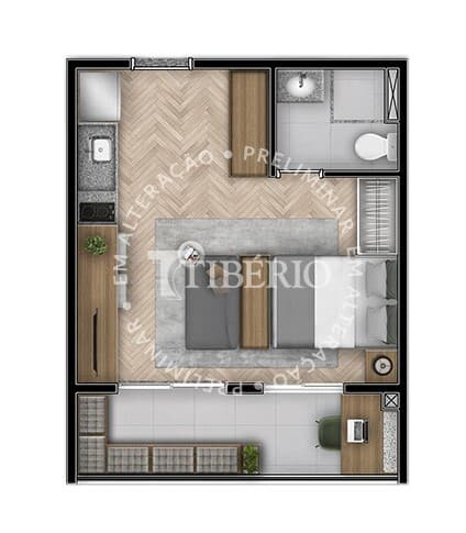 Planta 1 — Link Alto da Boa Vista - Residencial