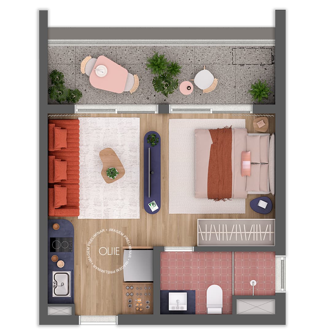 Planta 1 — Oliie 117 - Residencial
