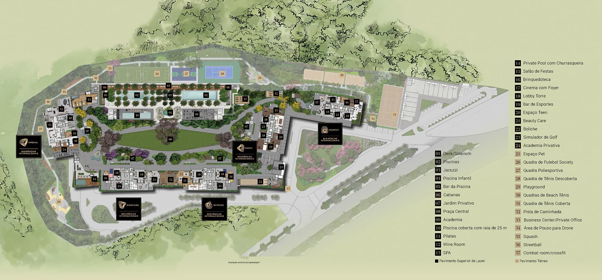 Planta 1 — Parque Global - Torre Imperial
