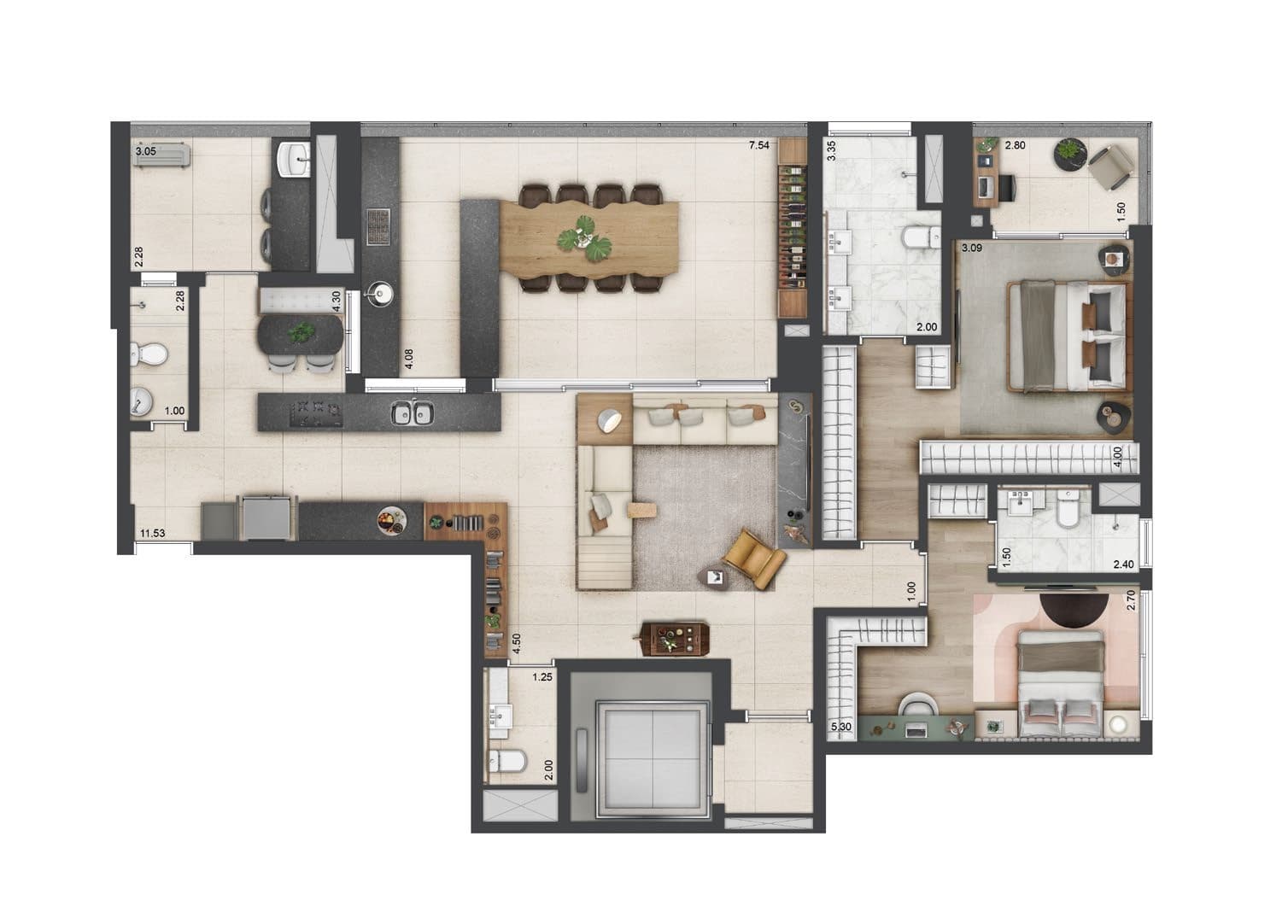 Planta 4 — Parque Global - Torre Imperial