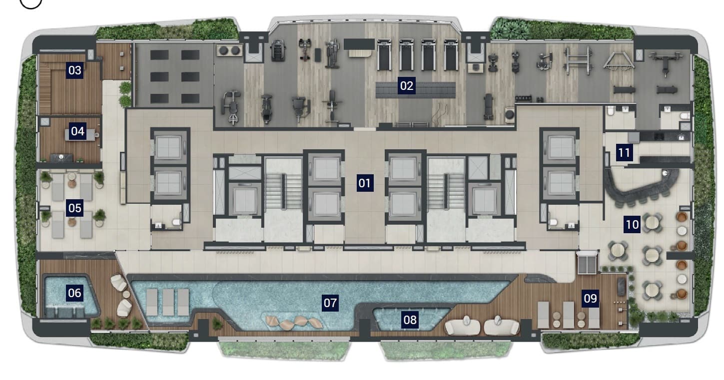 Planta 4 — Parque Global PG Residences