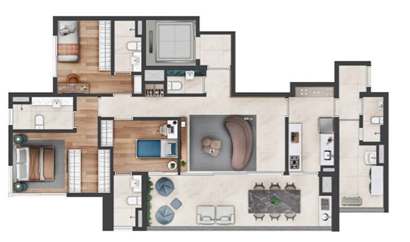 Planta 2 — Parque Global - Regente e Semipine