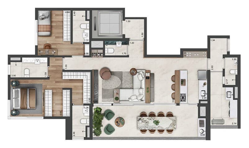 Planta 3 — Parque Global - Regente e Semipine