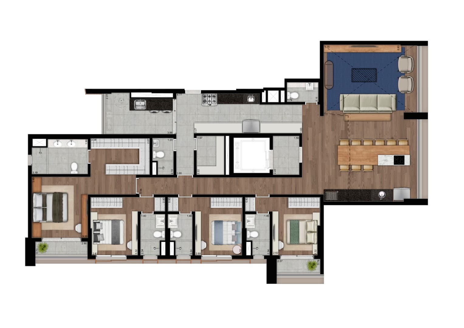 Planta 4 — Eleva Harmonia - Residencial