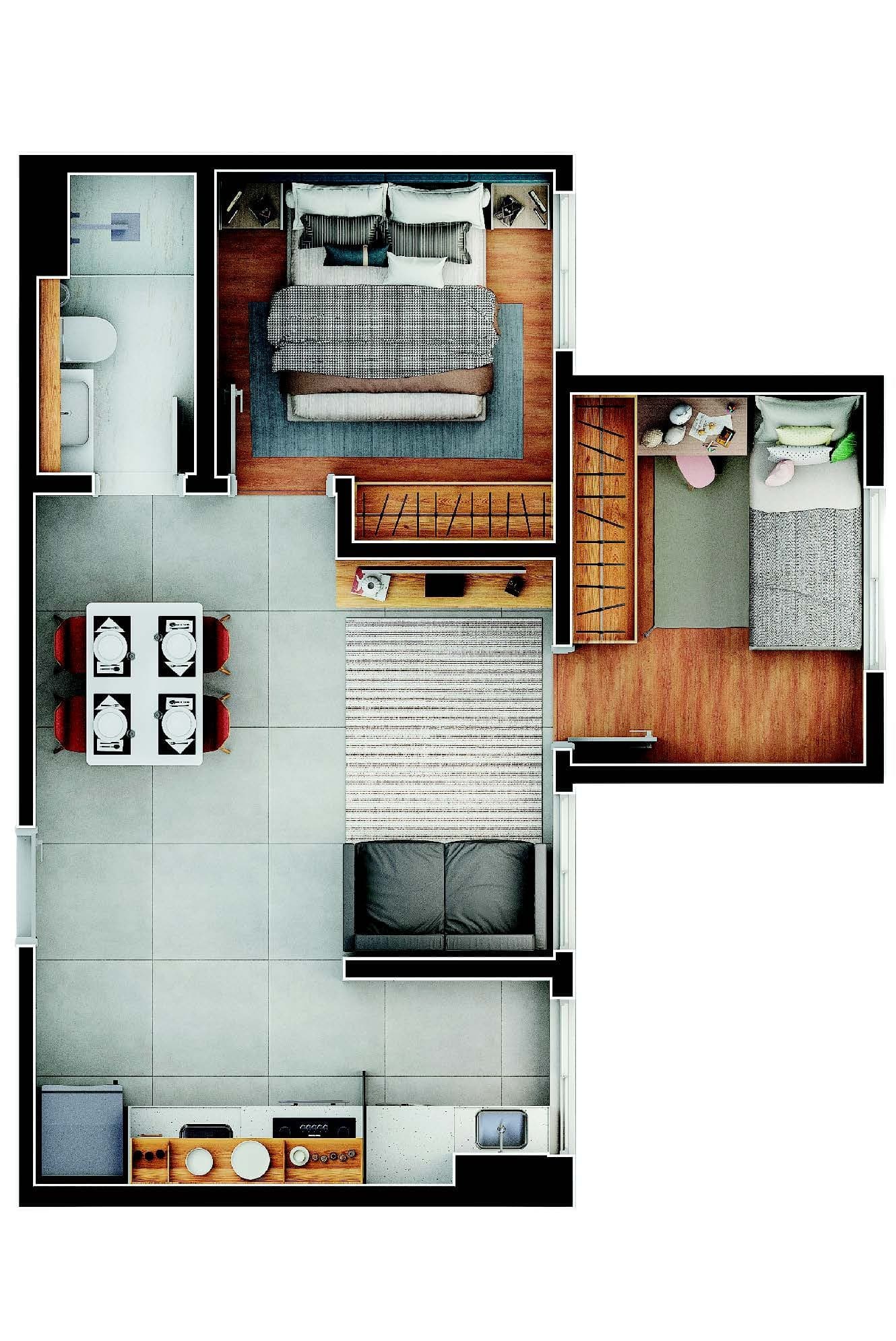 Planta 3 — Livus Vila Santa Catarina