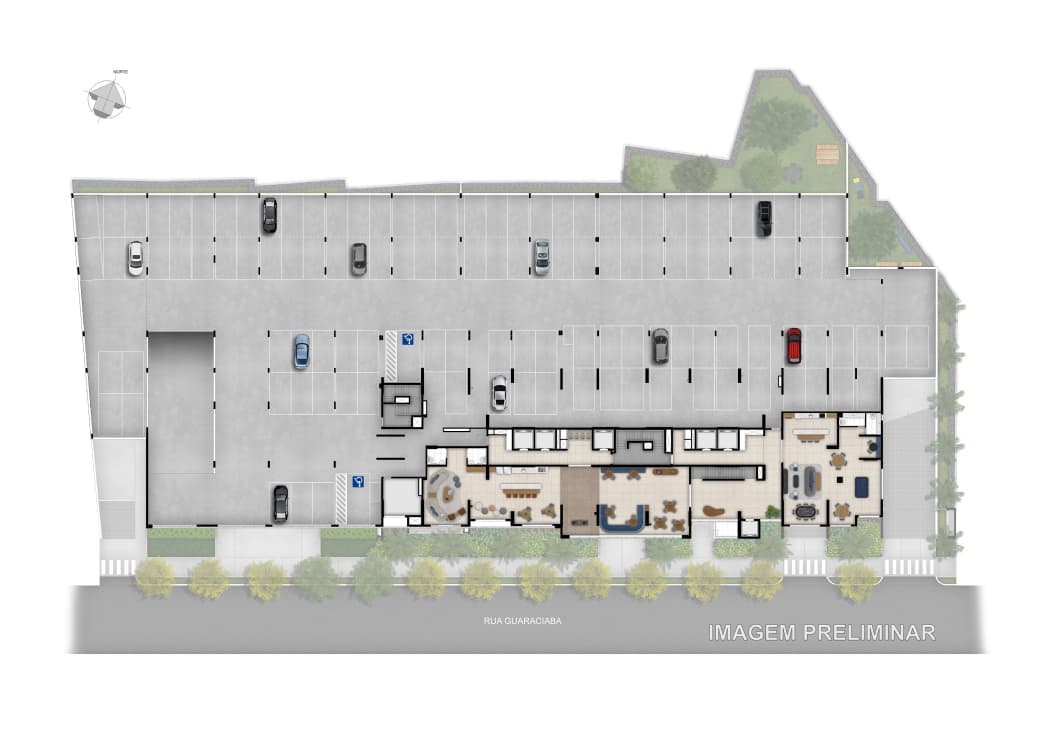 Planta 1 — Vitrine Tatuapé Condomínio Clube - Residencial