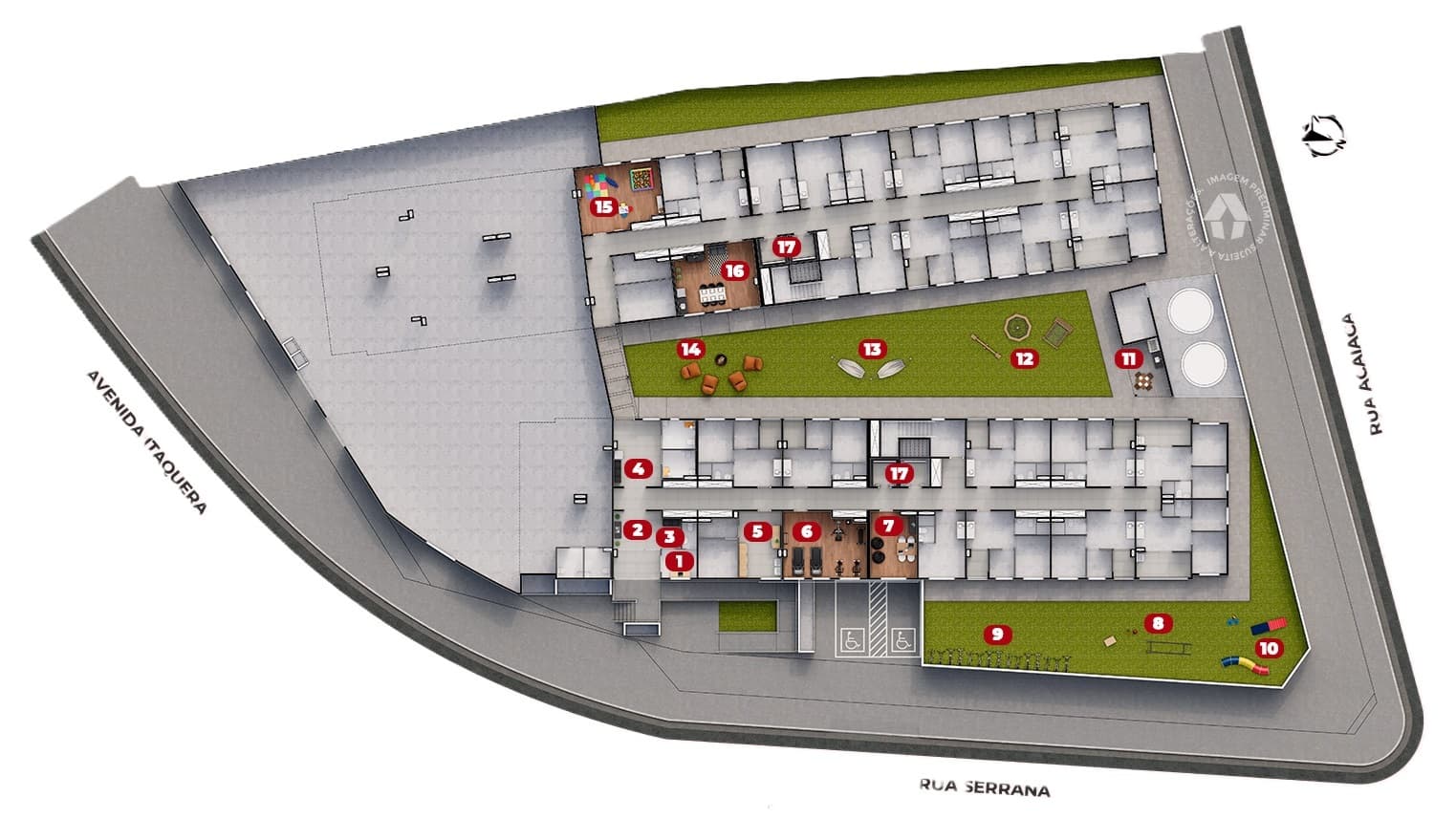 Planta 1 — Metrocasa Avenida Itaquera - Residencial