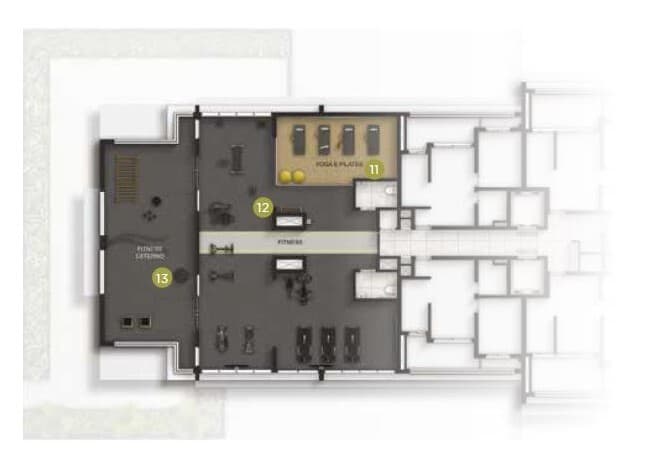 Planta 1 — Tiê Aclimação - Residencial