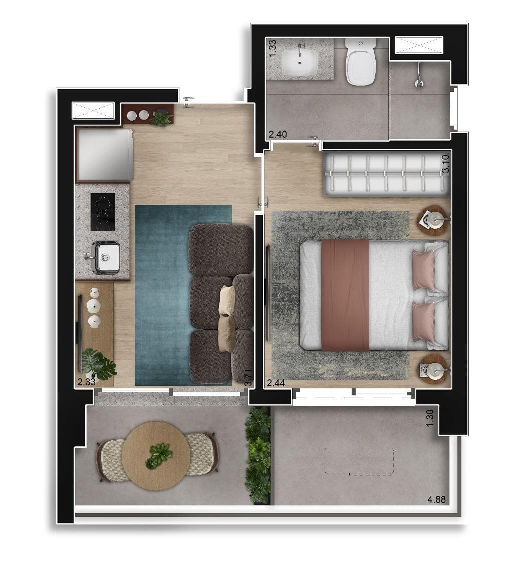 Planta 4 — Tiê Aclimação - Residencial