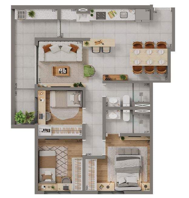 Planta 6 — Mirad - Residencial