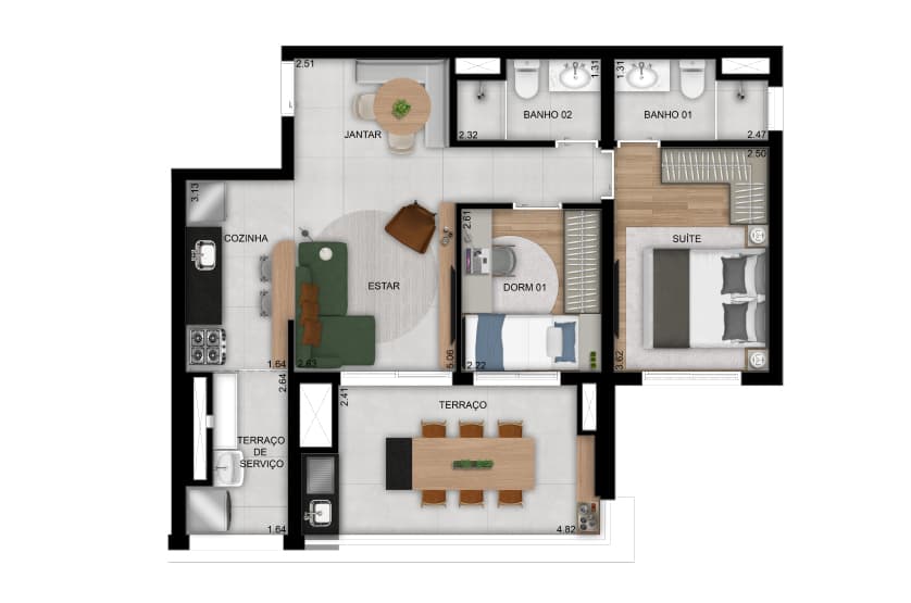 Planta 5 — Club Station Parque Vila Ema - Residencial