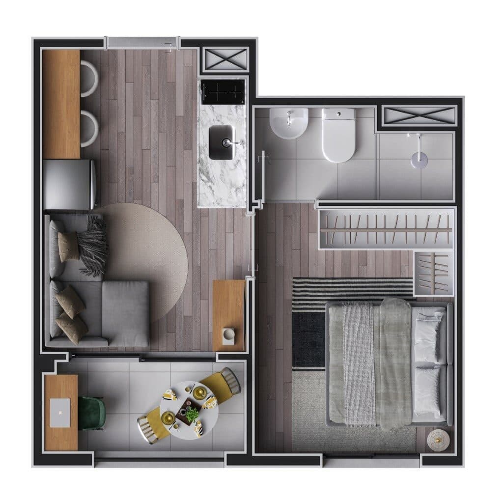 Planta 2 — Mundo Apto Inajar - Residencial