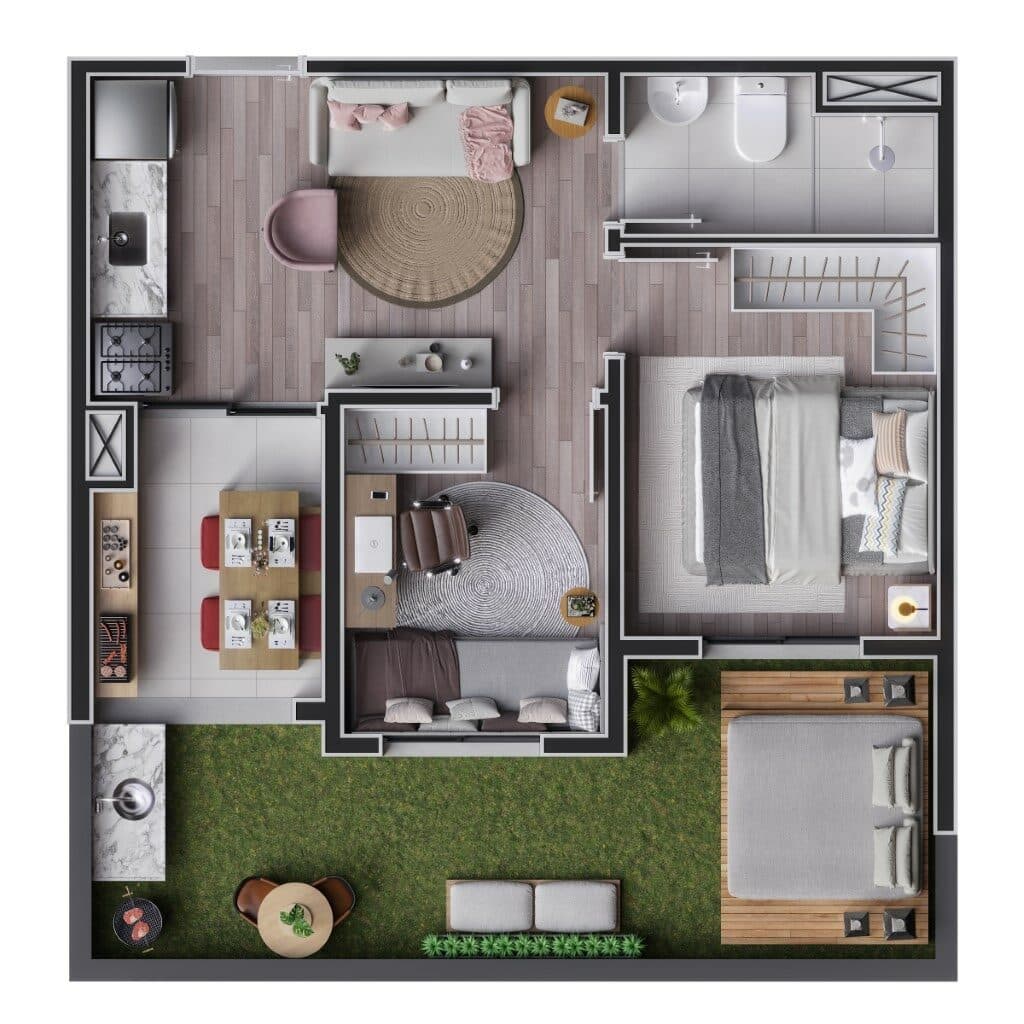 Planta 6 — Mundo Apto Inajar - Residencial