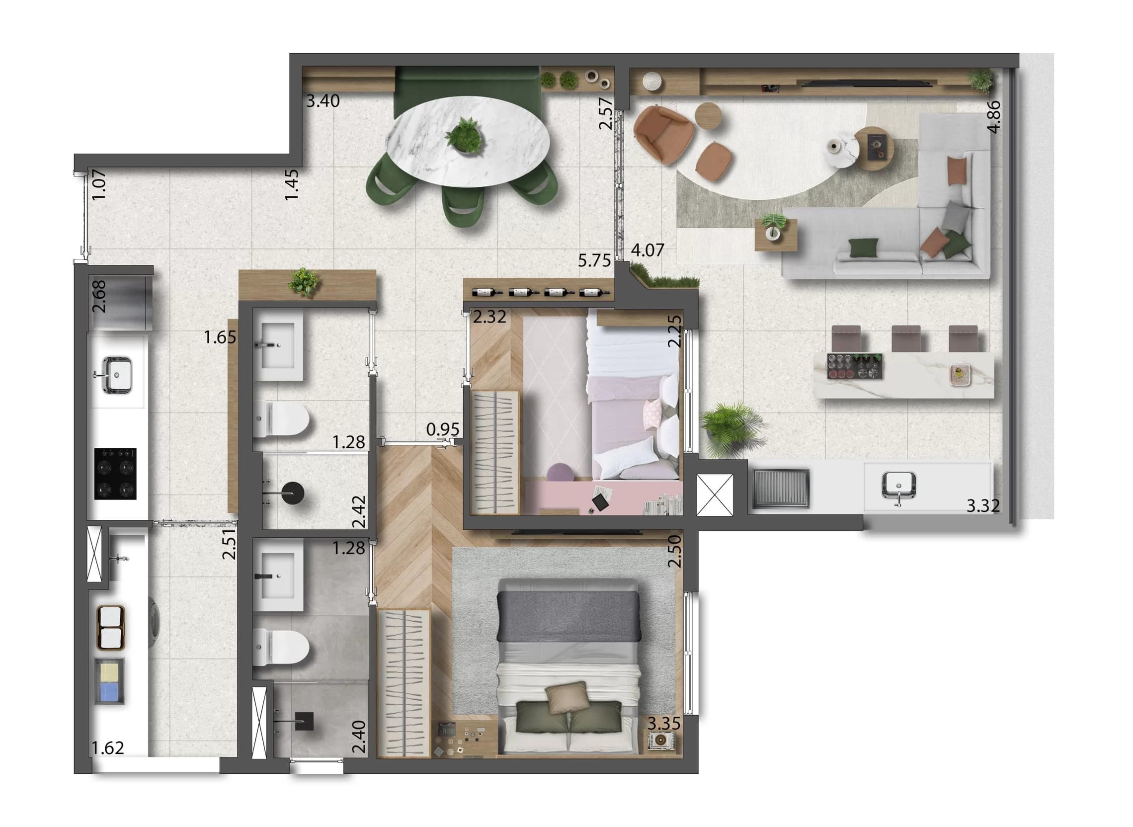 Planta 3 — Aria Mooca