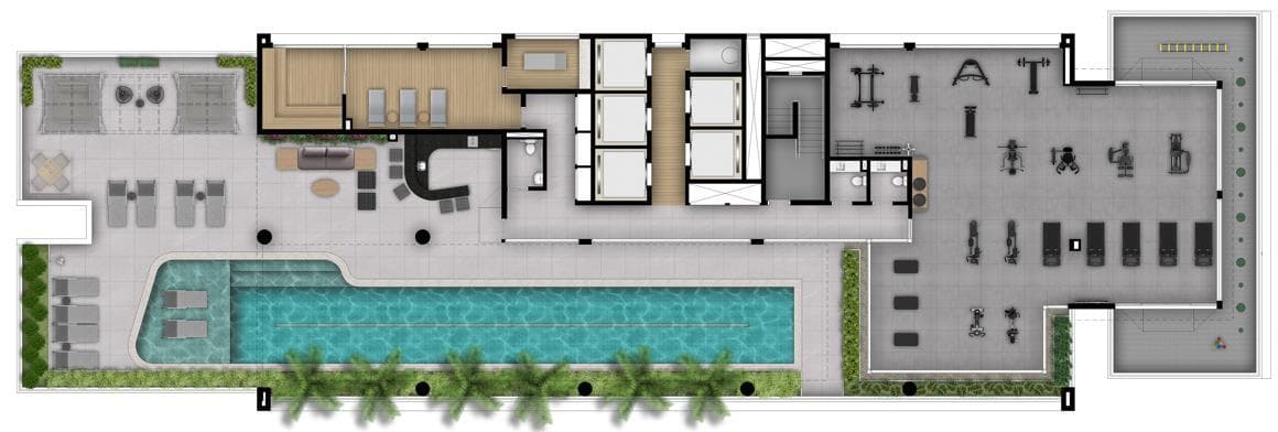 Planta 1 — The Collection Vila Clementino - Residencial