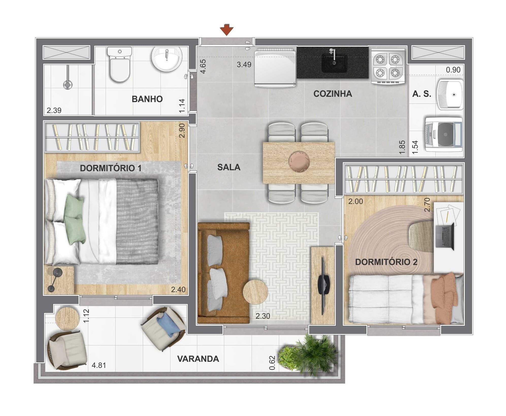 Planta 3 — Cidade Mooca Duomo